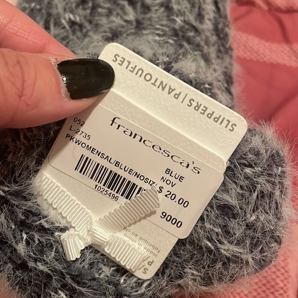 NWT dark bluish grey sock slippers - Picture 2 of 5